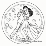 Exciting Wedding Dance Coloring Pages 1