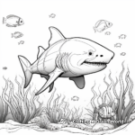 Exhilarating Shark Coloring Pages 2