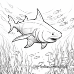 Exhilarating Shark Coloring Pages 4