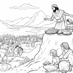Exodus Story Line Art Coloring Pages for Adults 2