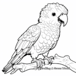 Exotic Amazon Parrot Coloring Pages 1