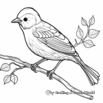 Exotic and Elegant Fairy Bluebird Coloring Pages 1
