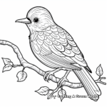 Exotic and Elegant Fairy Bluebird Coloring Pages 2