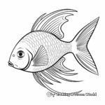 Exotic Angelfish Coloring Pages 2