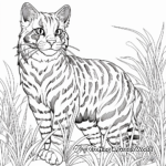 Exotic Bengal Cat Coloring Pages 1