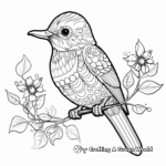 Exotic Boho Bird Coloring Pages 2