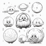 Exotic Dwarf Planets Collection Coloring Book Pages 1