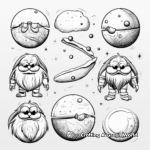 Exotic Dwarf Planets Collection Coloring Book Pages 2