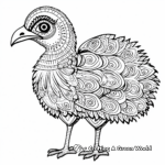 Exotic Emu Coloring Pages for Preschoolers 3