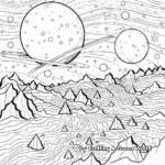 Exotic Extragalactic Astronomy Coloring Pages 4
