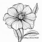 Exotic Flower Filament Part Coloring Pages 1