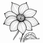 Exotic Flower Filament Part Coloring Pages 3