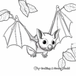 Exotic Fruit Bat Species Coloring Pages 1