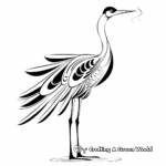 Exotic Jabiru Stork Coloring Pages for Artists 2