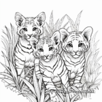 Exotic Jungle Cats Coloring Sheets 2