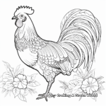 Exotic Jungle Fowl Coloring Pages 1