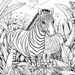 Exotic Jungle Vector Coloring Pages 3