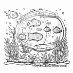 Exotic Marine Life Aquarium Coloring Pages for Adults 1