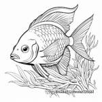 Exotic Marine Life Aquarium Coloring Pages for Adults 3