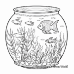 Exotic Marine Life Aquarium Coloring Pages for Adults 4