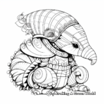 Exotic Pink Fairy Armadillo Coloring Pages 4