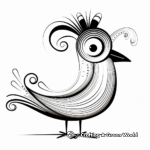 Exotic Printable Bird Coloring Pages 4