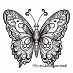 Exotic Queen Alexandra's Birdwing Butterfly Mandala Pages 3