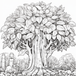 Exotic Rainforest Jackfruit Tree Coloring Pages 2