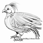 Exotic Reeves's Pheasant Coloring Sheets 1