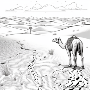 Exotic Sahara Desert Coloring Pages 4