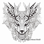 Exotic Symmetrical Animal Pattern Coloring Pages 2