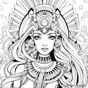 Exotic Tribal Fashion Coloring Pages 2