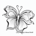 Exotic Tropical Flower and Butterfly Coloring Sheets 4