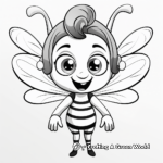 Exotic Tropical Queen Bee Coloring Pages 4