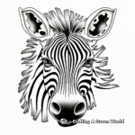 Expedition Zebra Face Coloring Pages 3