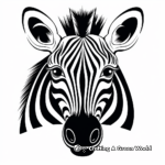 Expedition Zebra Face Coloring Pages 4