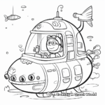 Exploratory Submarine Coloring Pages 3