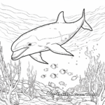 Explore Underwater with Dolphin Echolocation Coloring Pages 4