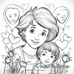Expressions of Love: Birthday Wishes for Mom Coloring Pages 2