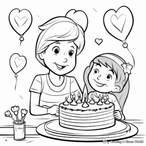 Expressions of Love: Birthday Wishes for Mom Coloring Pages 4