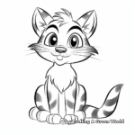 Expressive Tabby Cat Coloring Pages to Print 2