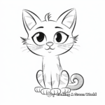 Expressive Tabby Cat Coloring Pages to Print 3