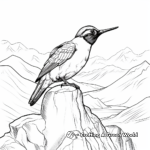 Exquisite Blue-Throated Mountain-Gem Coloring Pages 1