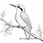 Exquisite Blue-Throated Mountain-Gem Coloring Pages 2