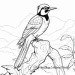 Exquisite Blue-Throated Mountain-Gem Coloring Pages 3