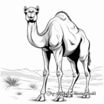 Exquisite Camel Coloring Pages 2