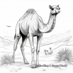 Exquisite Camel Coloring Pages 4