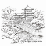 Exquisite Oriental Garden Coloring Pages 4