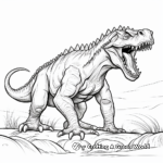 Extinct Beast: Yutyrannus Coloring Pages 1