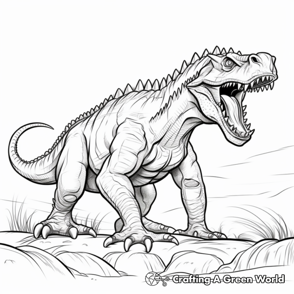 Carnivore Dinosaur Coloring Pages - Free &amp; Printable!